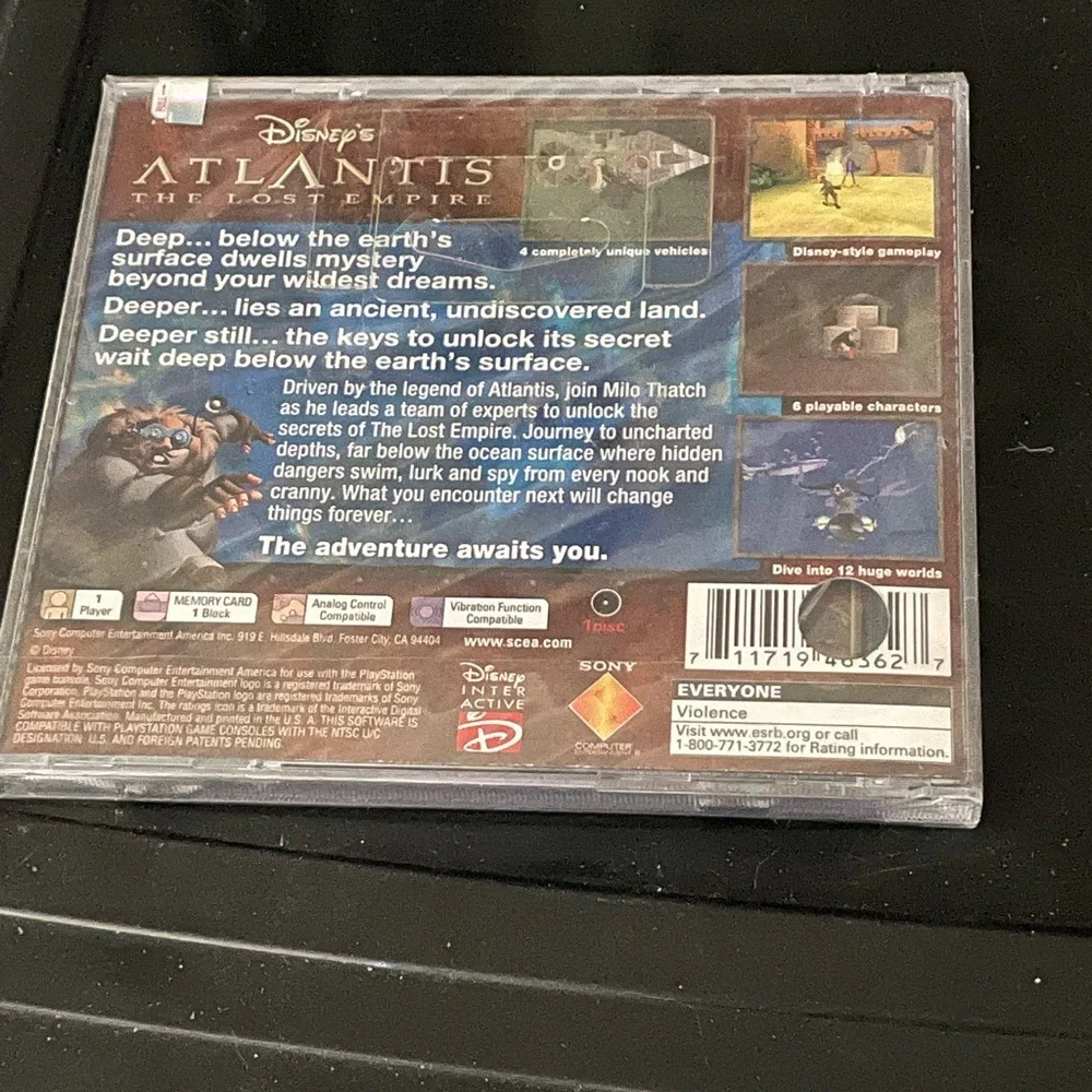 Disney’s Atlantis New, Factory Sealed For PlayStation One, PS1, PSX